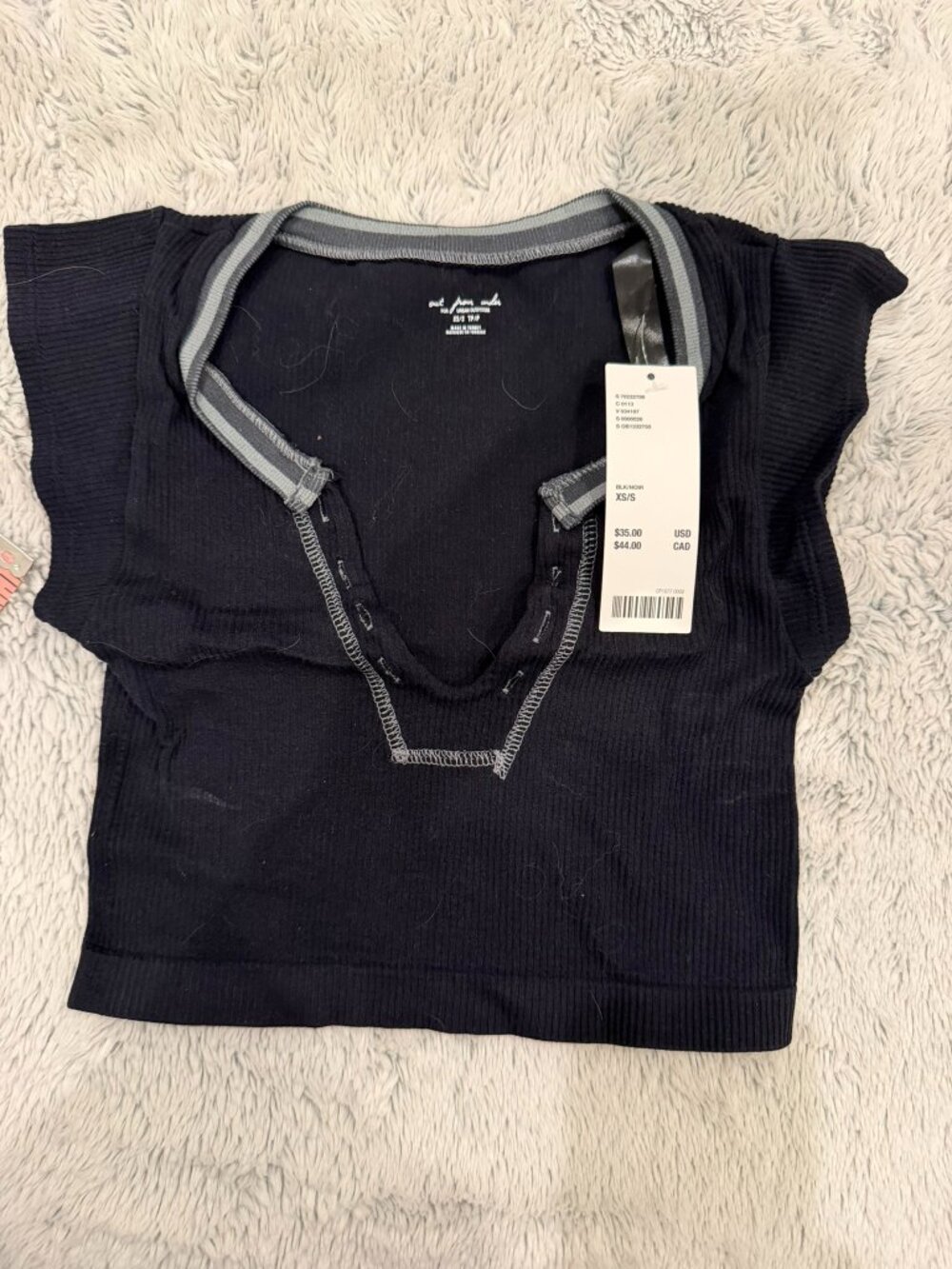 Black Crop top from Urban Outfitters